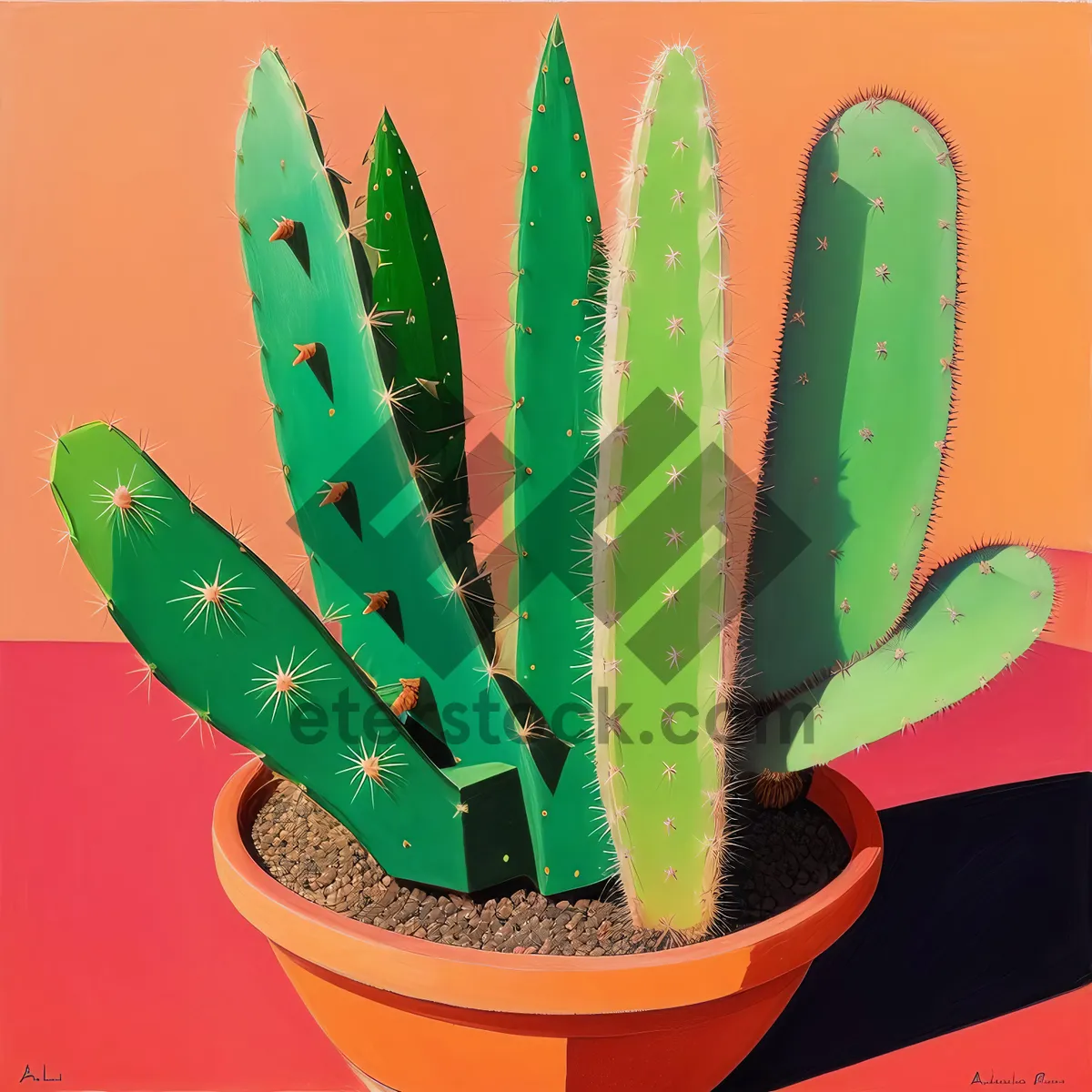 Picture of Desert Succulent: Aloe Agave Cactus Plant