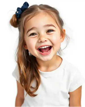 Attractive female model with smiling, natural makeup headshot