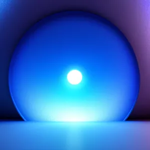 Glossy Shiny Glass Light Bulb Icon