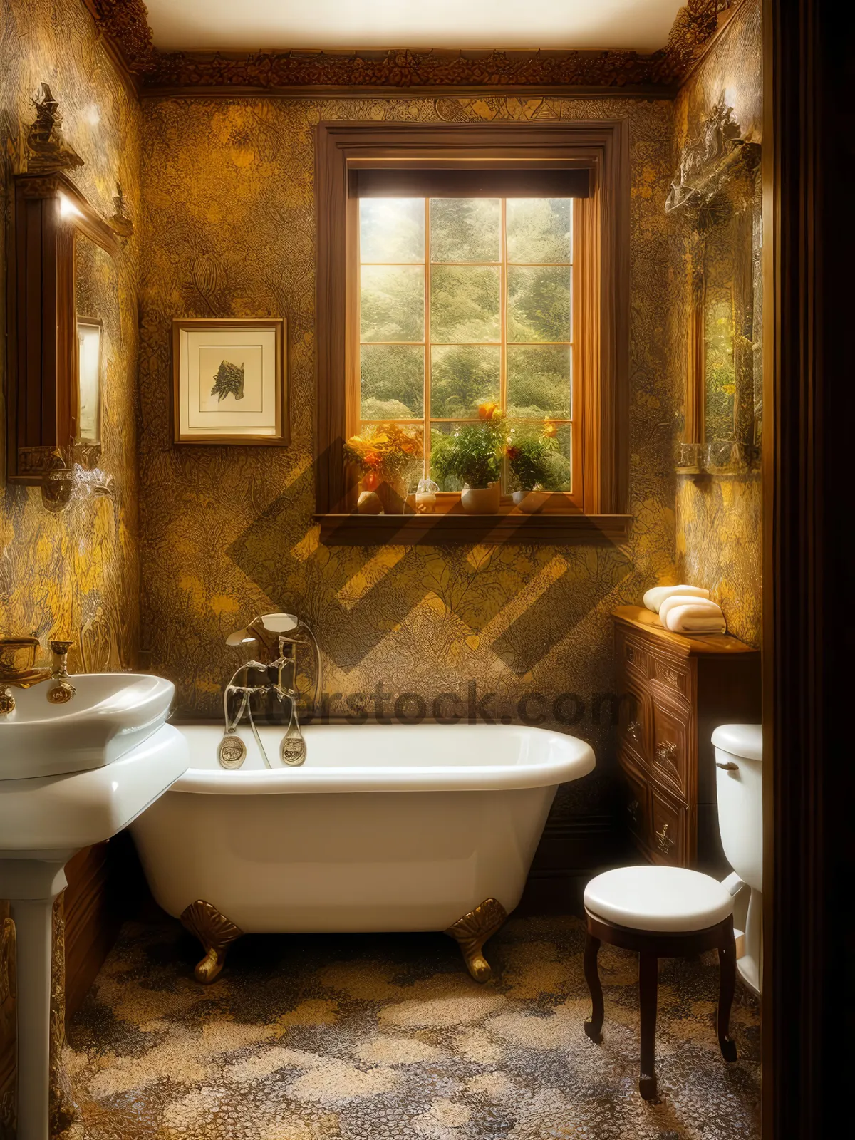 Picture of Modern Luxury Bathroom with Elegant Design
