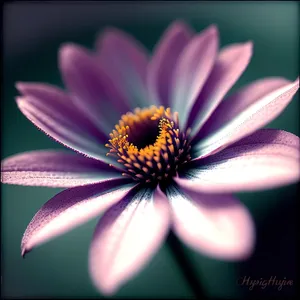 Pink Daisy Blossom in Vibrant Garden