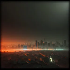 Night Skyline on Film: Urban Lights