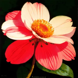 Blooming Pink Hibiscus in a Garden