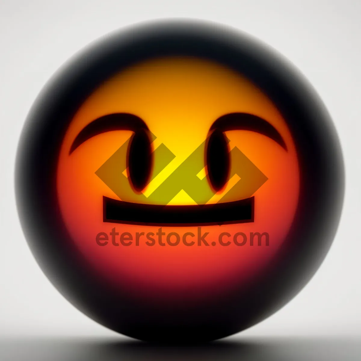 Picture of Shiny Orange Circle Icon: Web Button with Reflection