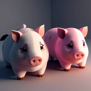 Piggy Bank: Ceramic Savings Container for Financial Wealth