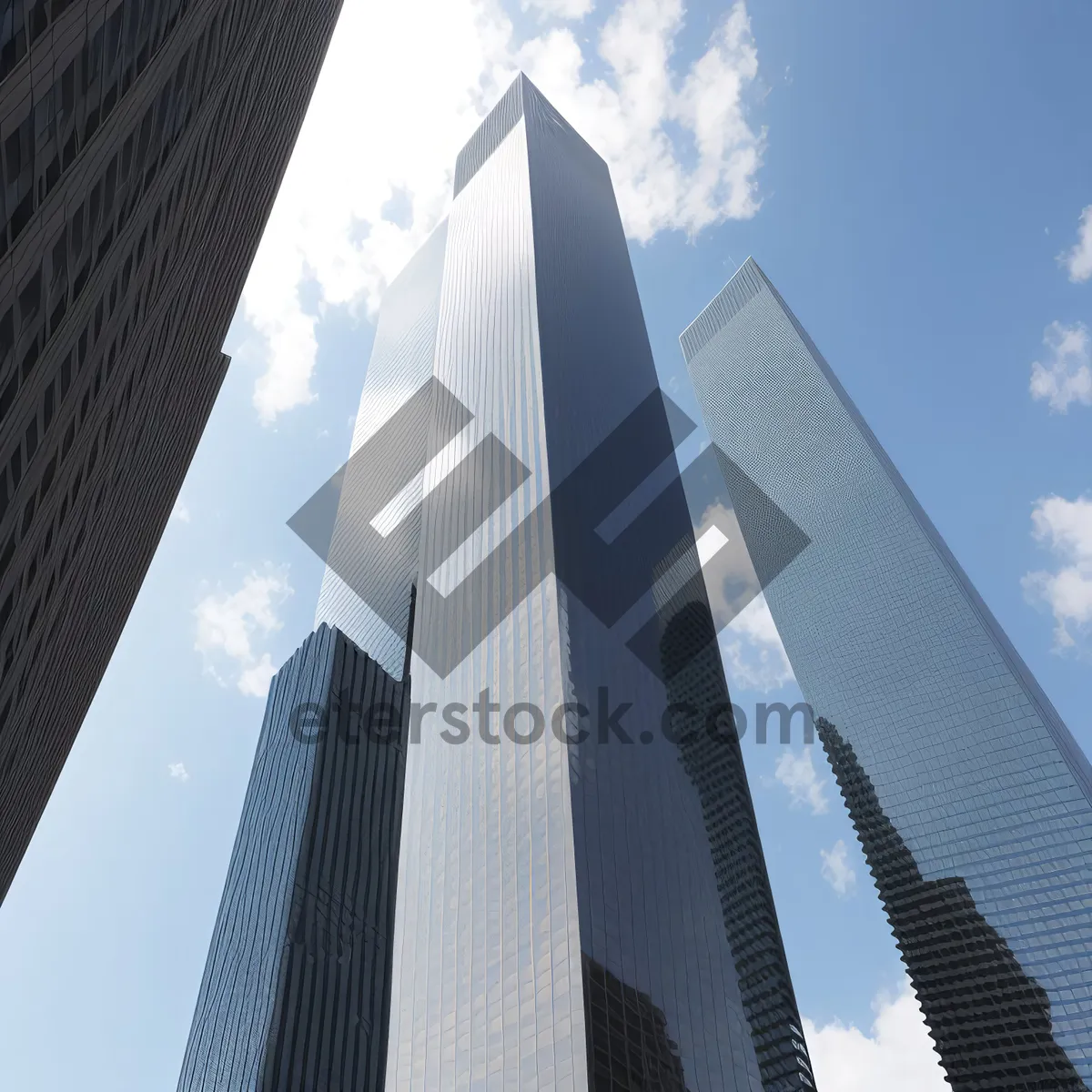 Picture of High-rise Glass Tower in Urban Cityscape