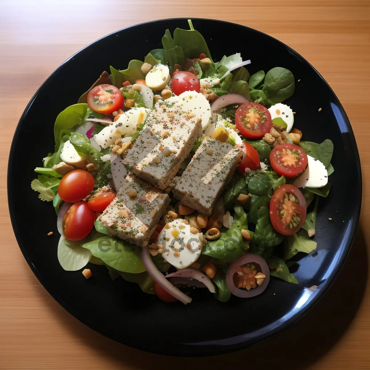 Picture of Gourmet Salad with Grilled Chicken and Veggies