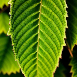 Vibrant Spring Elm Tree Leaves in Lush Forest