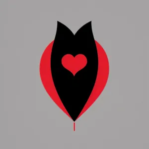 Love's Emblem: Heart-shaped Valentine Icon for Graphic Design