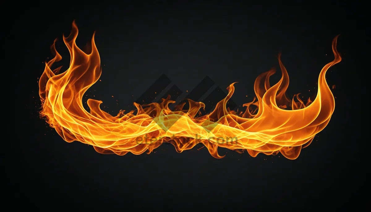 Picture of Flame Fractal Design Wallpaper with Light Motion