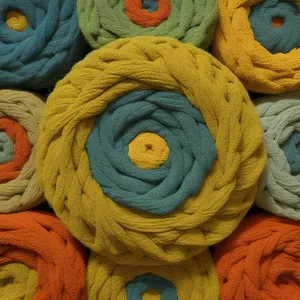 Vibrant Woolen Fabric Thread Showpiece