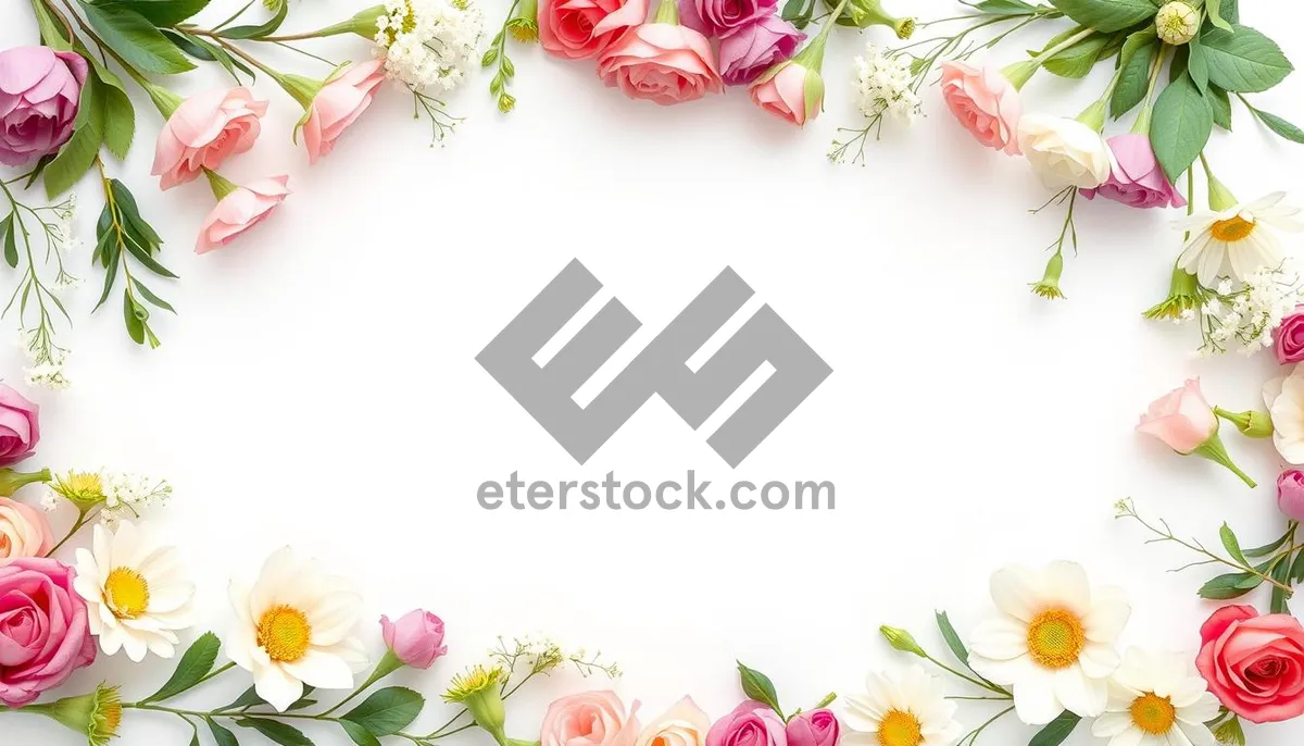 Picture of Floral Bouquet Design Element with Pink Blossoms