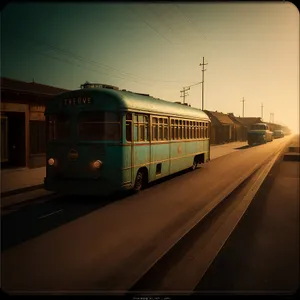 Urban Streetcar at City Railway Station