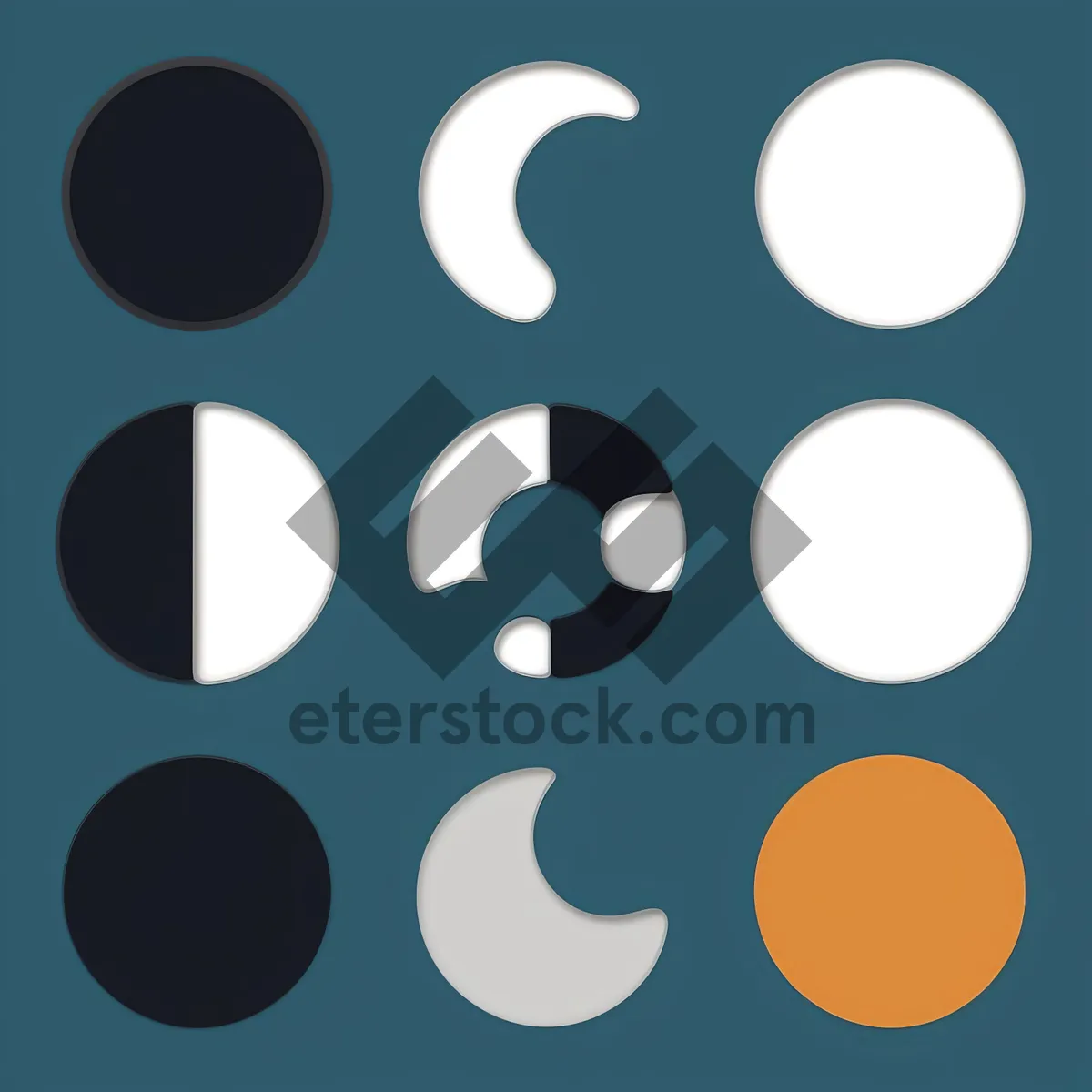 Picture of Polka Dot Circle Icon Set