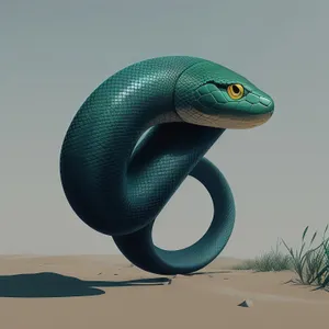 Green Mamba in the Wild - Thunder Snake Scale Creature