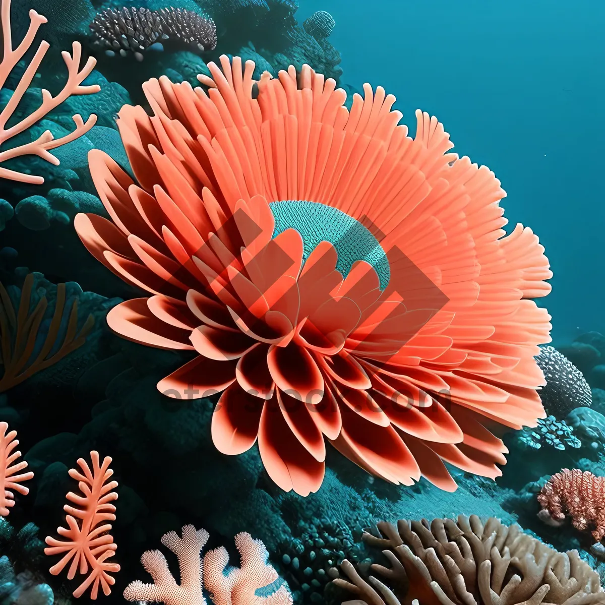 Picture of Vibrant Coral Garden in the Ocean