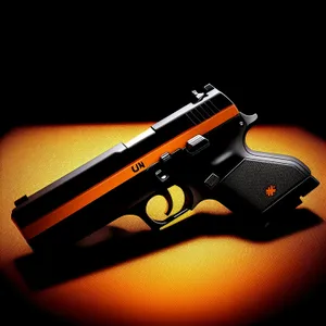 Deadly Defender: Black Military Handgun for Safety and Security