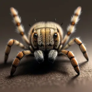 Predator with Hairy Legs: Scary Wolf Spider