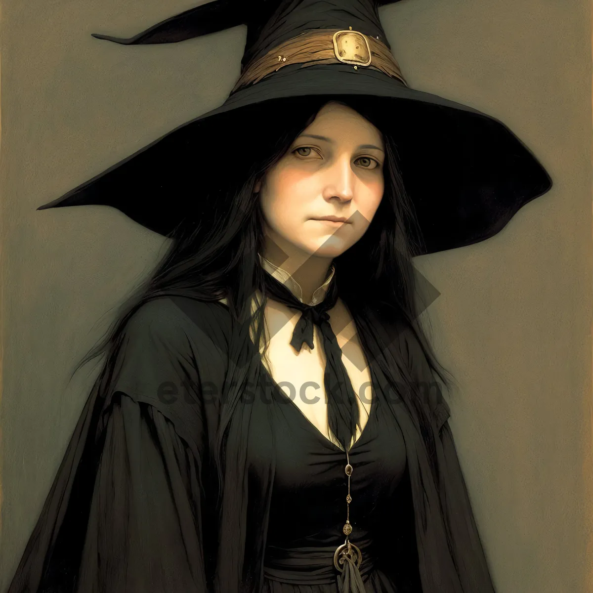 Picture of Successful Graduate with Graduation Cap and Umbrella