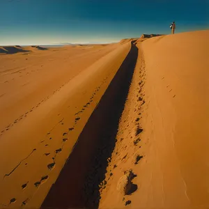 Golden Dunes: Majestic Desert Landscape in Morocco