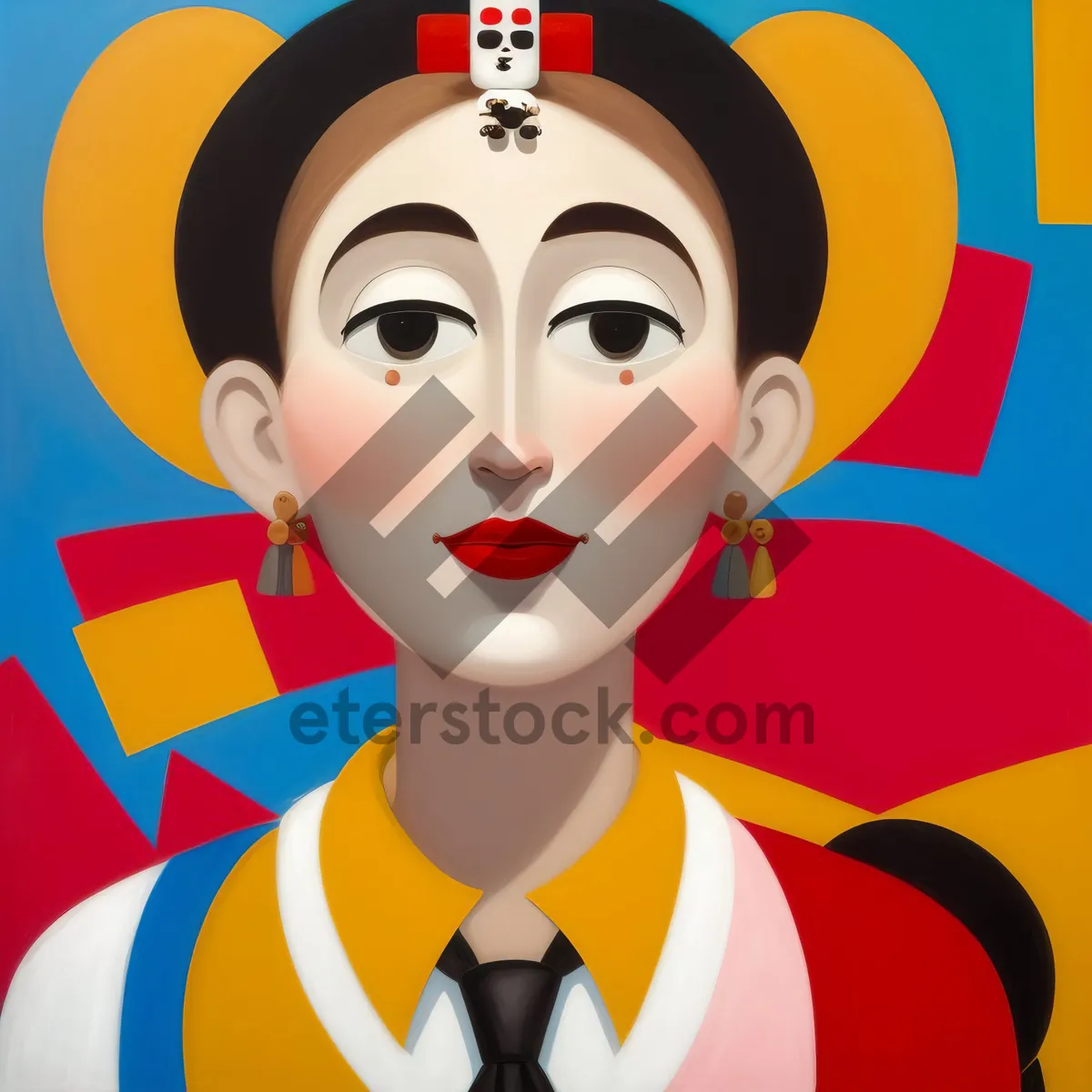 Picture of Cartoon boy child clip art drawing housewife