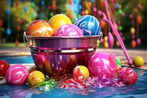 Colorful Easter Egg Basket for Spring Celebration