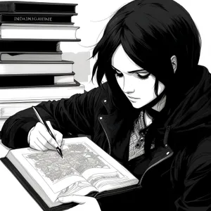 Professional businesswoman working on laptop at office desk.