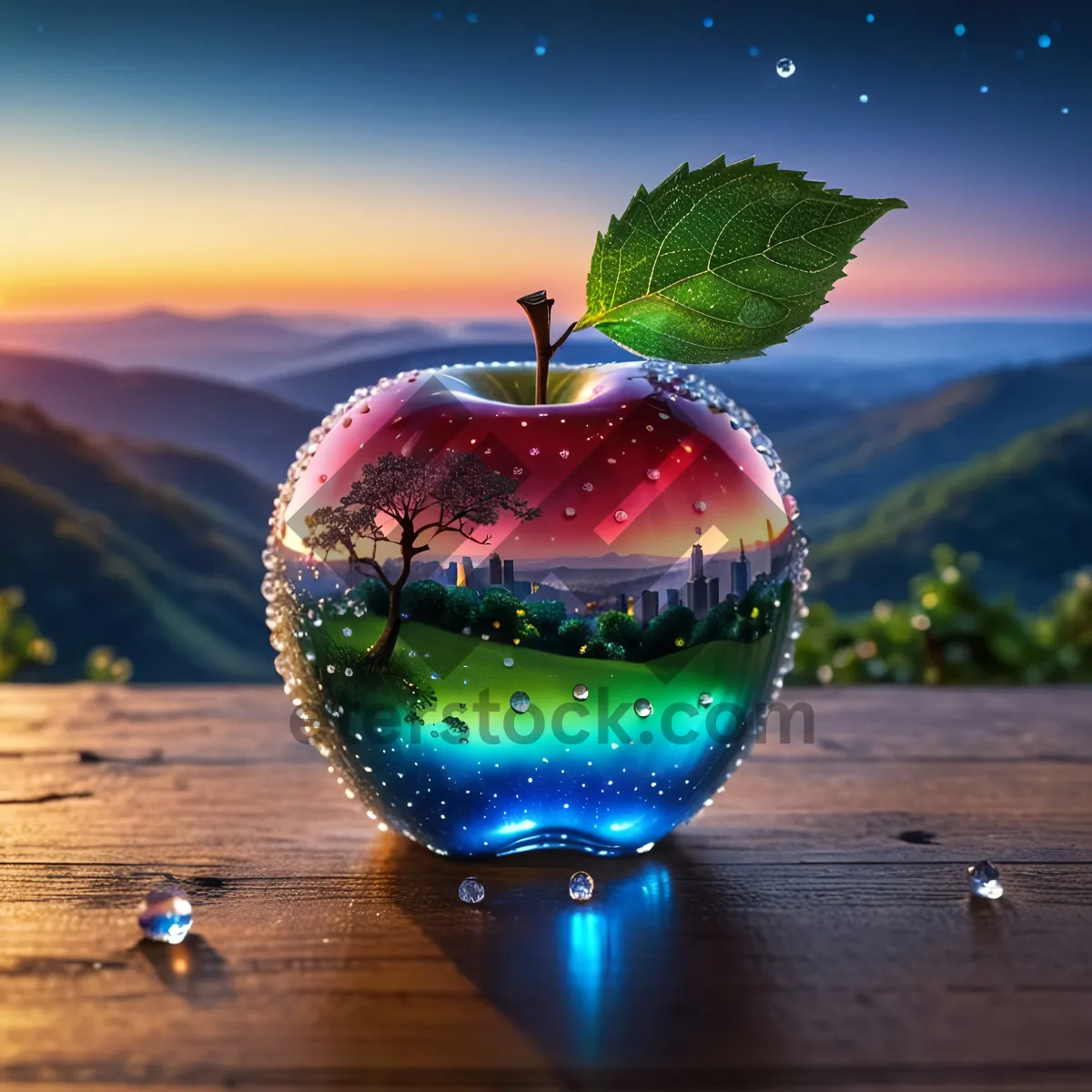 Picture of Colorful Fruit Tart for Sweet Celebration