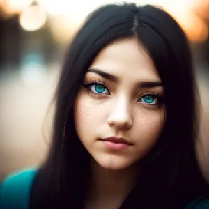 Seductive Brunette with Captivating Eyes - Fashion Portrait