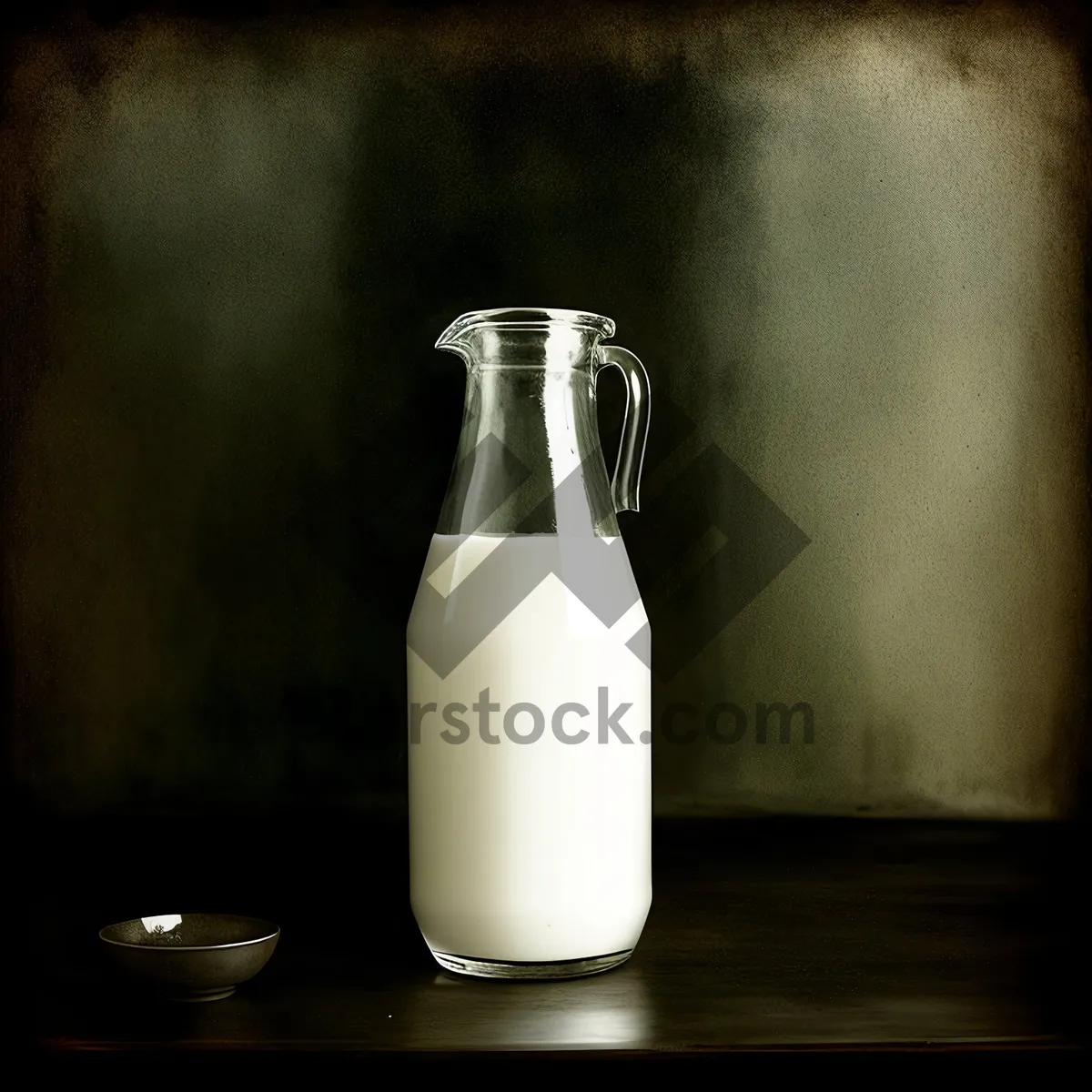 Picture of Refreshing Dairy Milk in Glass Bottle