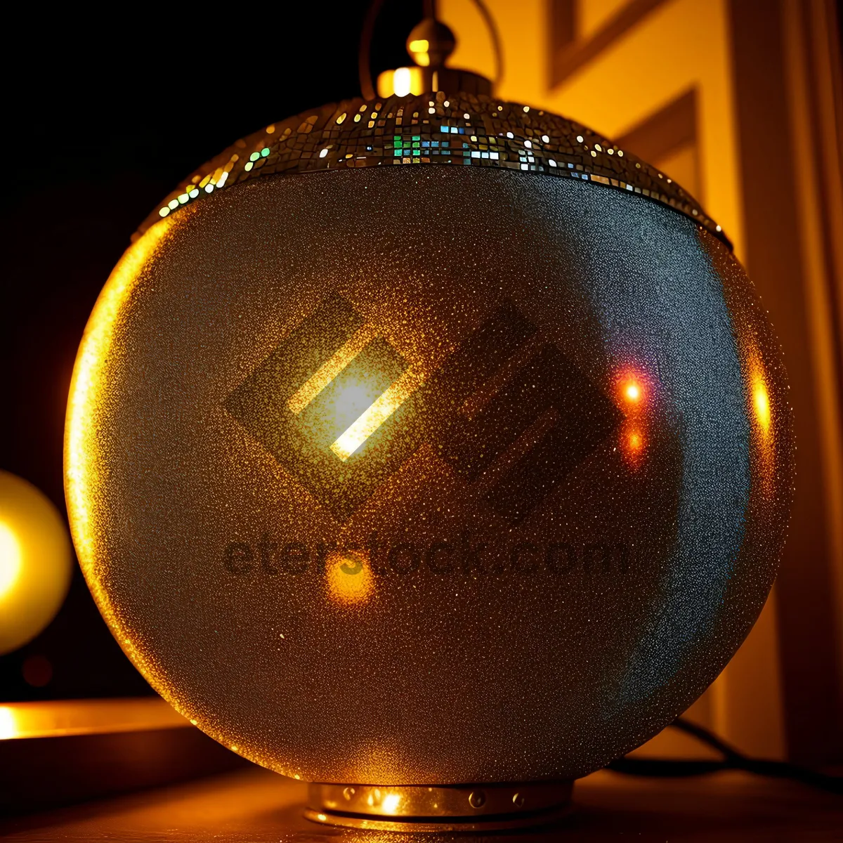 Picture of Shimmering Gold Celebration Bauble - Festive Holiday Decor