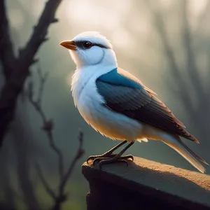 Jaw-Dropping Jay Perched on Branch