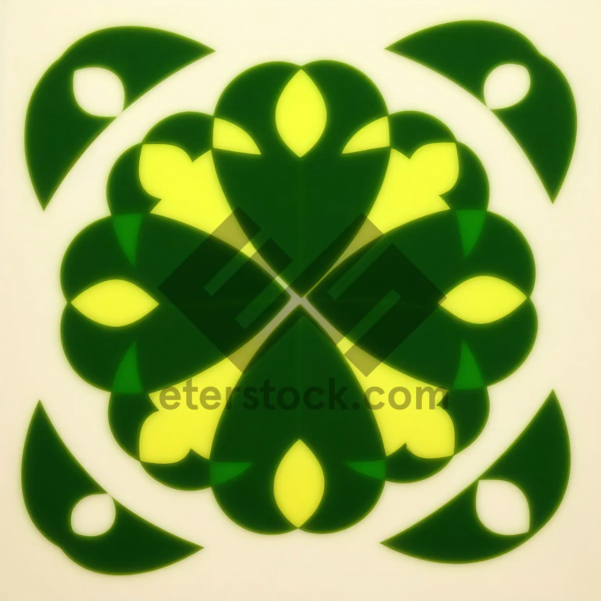 Picture of Environmentally Friendly Recycling Icons Set with Leaf Symbol