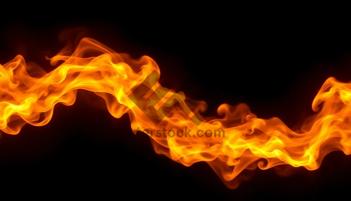Picture of Fierce Flames: Abstract Art Design in Orange and Yellow