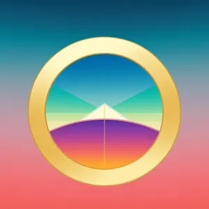 Shiny Glass Web Buttons Set - Round Orange Circle Icon