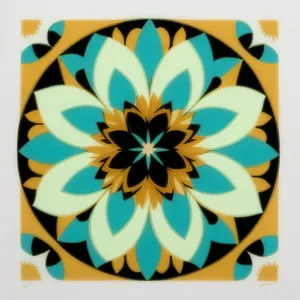 Floral Mosaic: Artistic Healing Gem Pattern