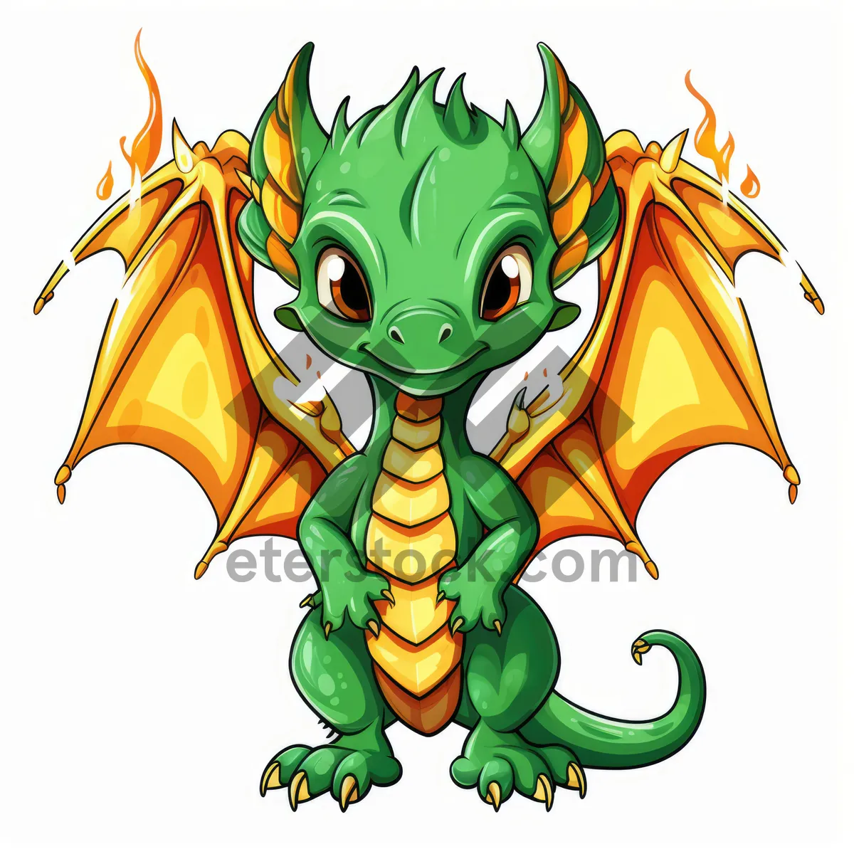 Picture of Whimsical animal cartoon graphic art drawing