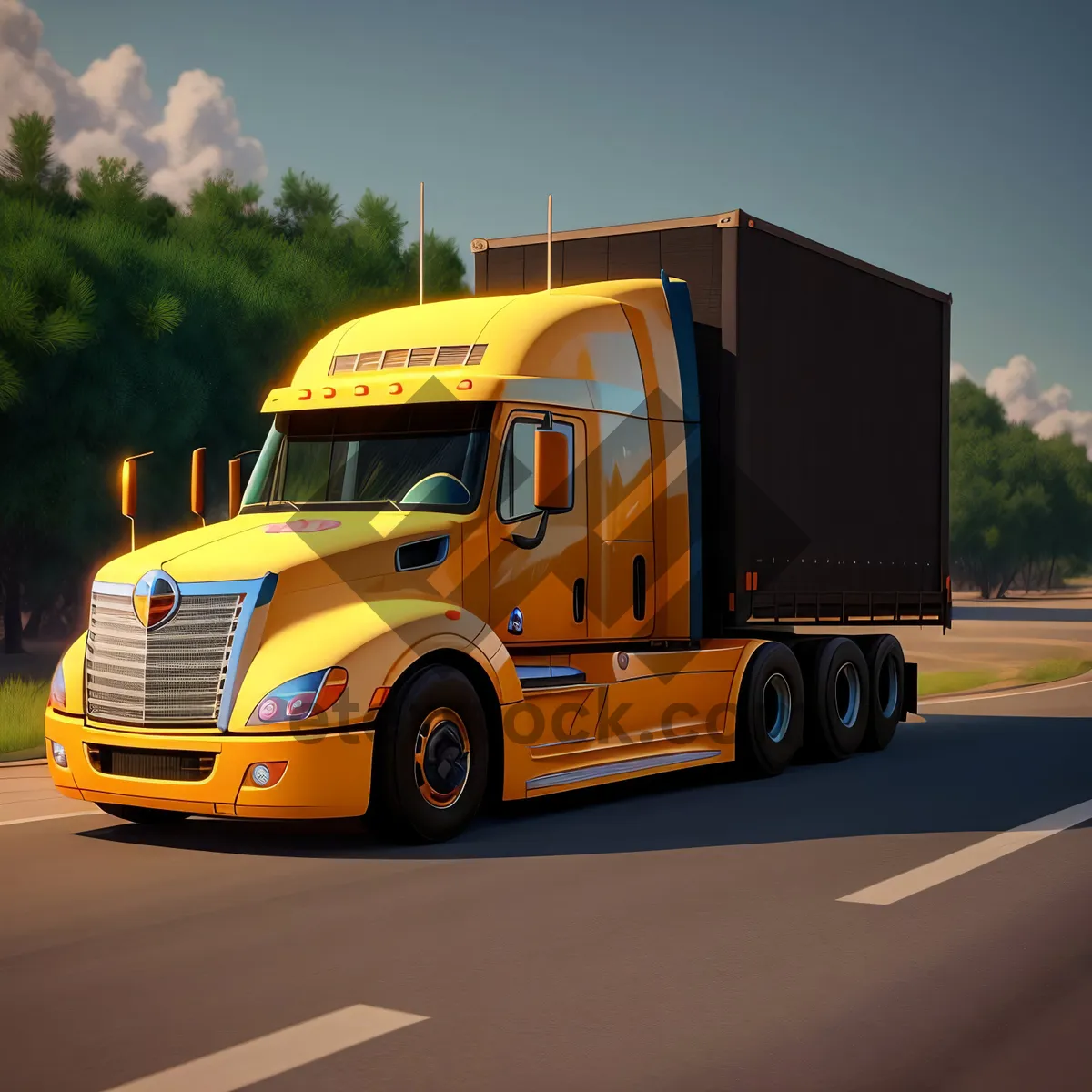 Picture of Highway Hauler: Efficient Cargo Transportation on Wheels