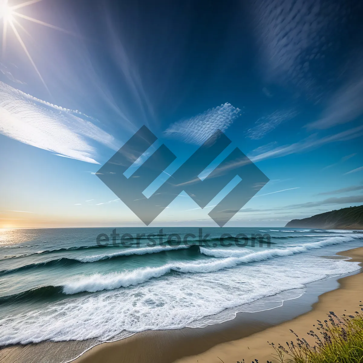 Picture of Turquoise Tropic Paradise: Serene Beach Sunset