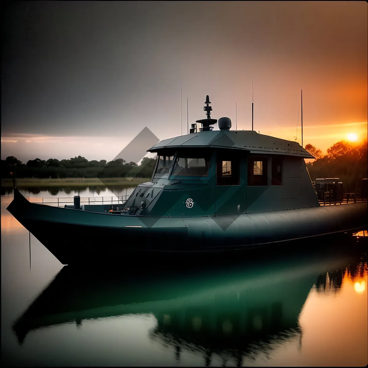 Picture of Luxury Hydrofoil Yacht at Sea