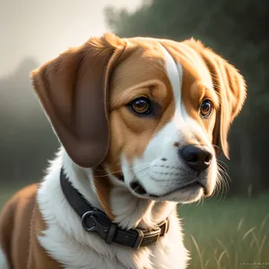 Adorable Beagle Puppy - Purebred Pet Portrait in Studio