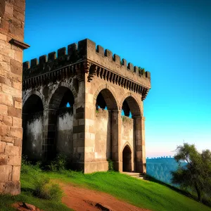 Triumphal Arch against a Dramatic Skyline