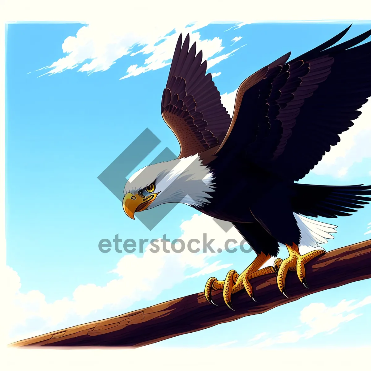 Picture of Graceful Flight of the Majestic Bald Eagle