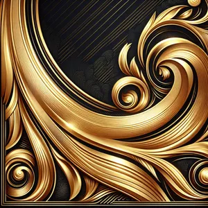 Bronze Spiral Wave Pattern Design Texture Flow