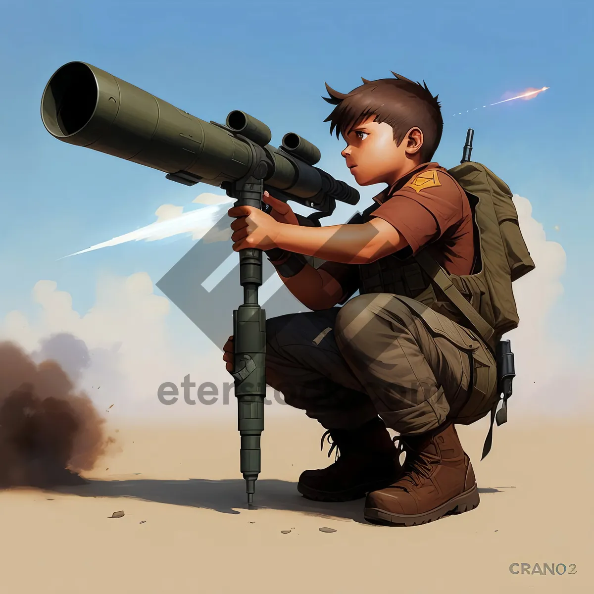 Picture of Sky-High Military Weaponry: Bazooka Launcher