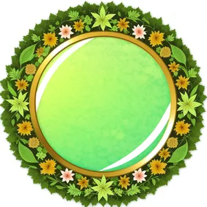 Floral Circle Design: Holly Photograph Frame