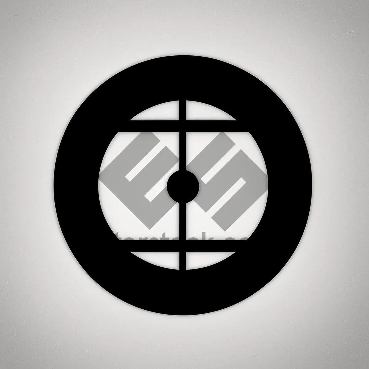 Picture of Black 3D Clock Icon Button