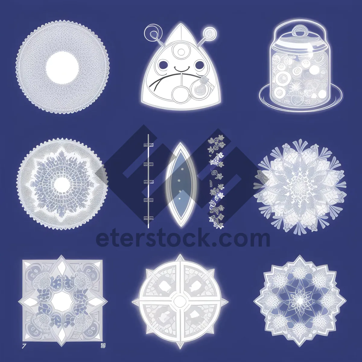 Picture of Frosty Holiday Snowflake Decoration