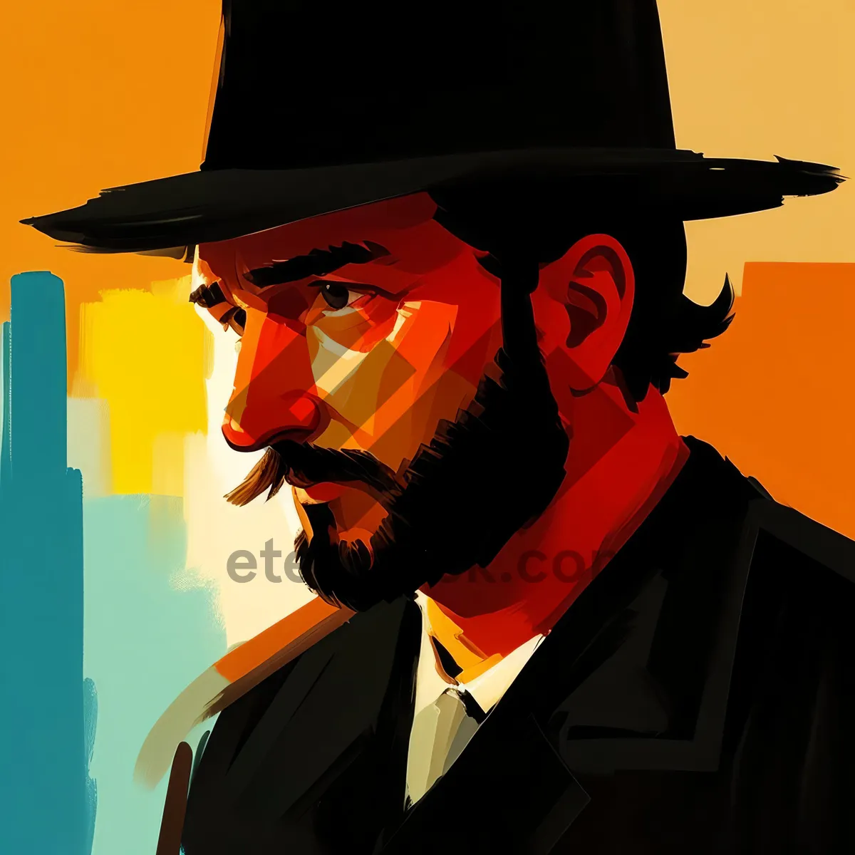 Picture of Graduation Success: Silhouetted Graduate in Academic Gown and Mortarboard Hat