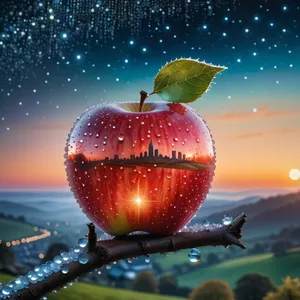 Juicy Red Delicious Apple for Holiday Season Decor